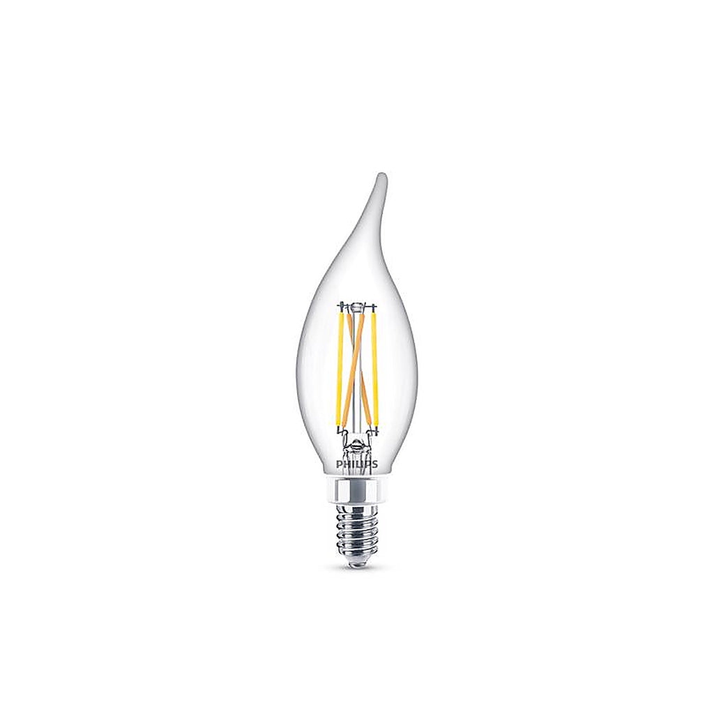 Philips - 566687 - Ba11 E12 (Candelabra) LED Bulb Soft White 60 Watt Equivalence 3 Pack