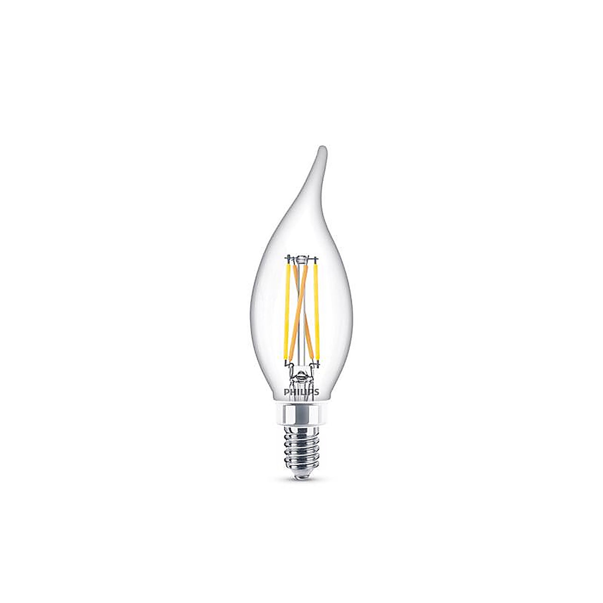 Philips - 566687 - Ba11 E12 (Candelabra) LED Bulb Soft White 60 Watt Equivalence 3 Pack