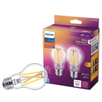 Philips - 573477 - A19 E26 (Medium) LED Bulb Soft White 60 Watt Equivalence 2 Pack