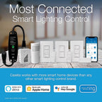 Lutron - PD-6WCL-WH-R - Caseta White 150 W Touch Smart-Enabled Dimmer Switch 1 Pack