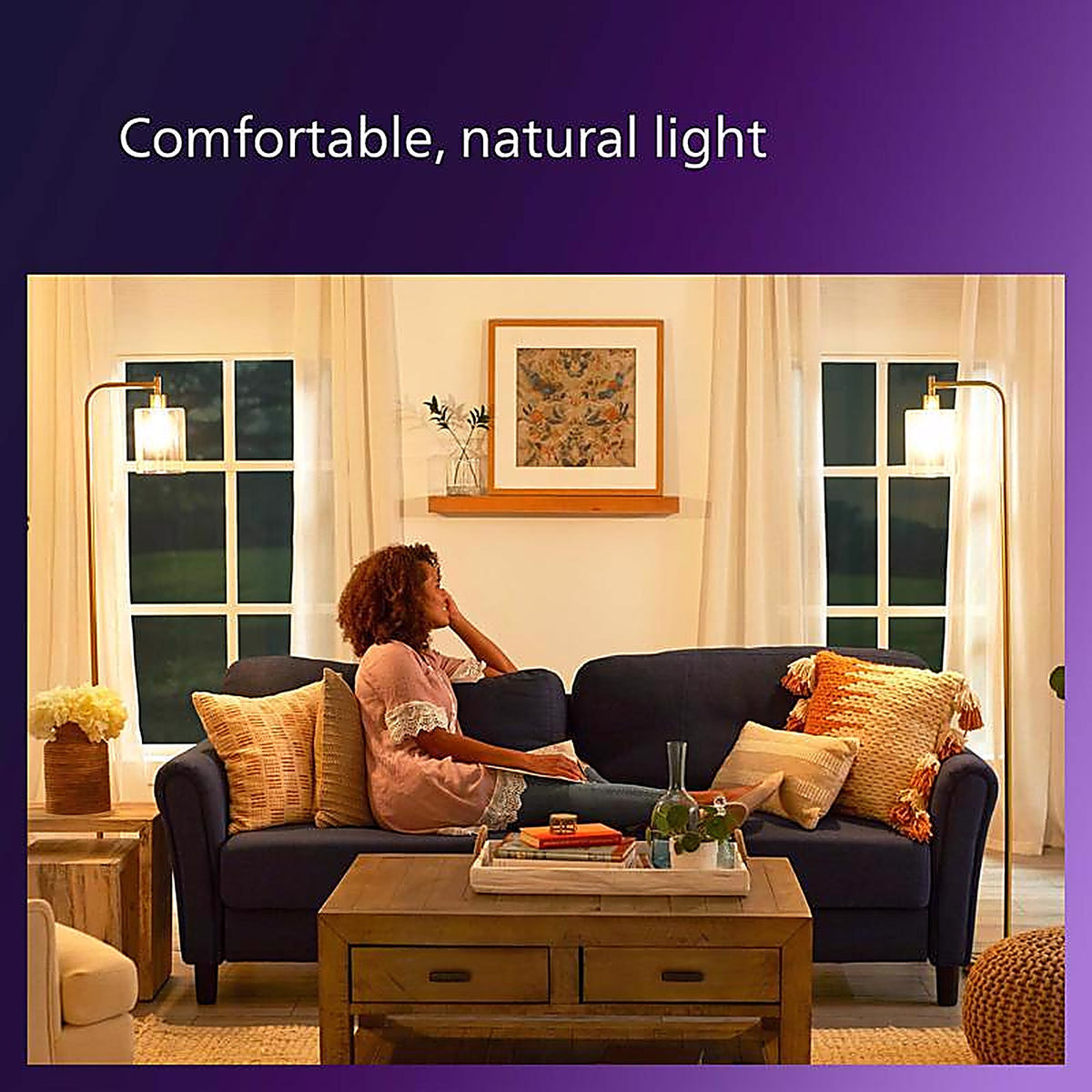Philips - 564906 - G25 E26 (Medium) LED Bulb Soft White 60 Watt Equivalence 2 Pack