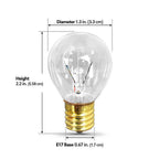 Feit - BP40S11N/2/RP - 40 W S11 Globe Incandescent Bulb E17 (Intermediate) Soft White 2 Pack