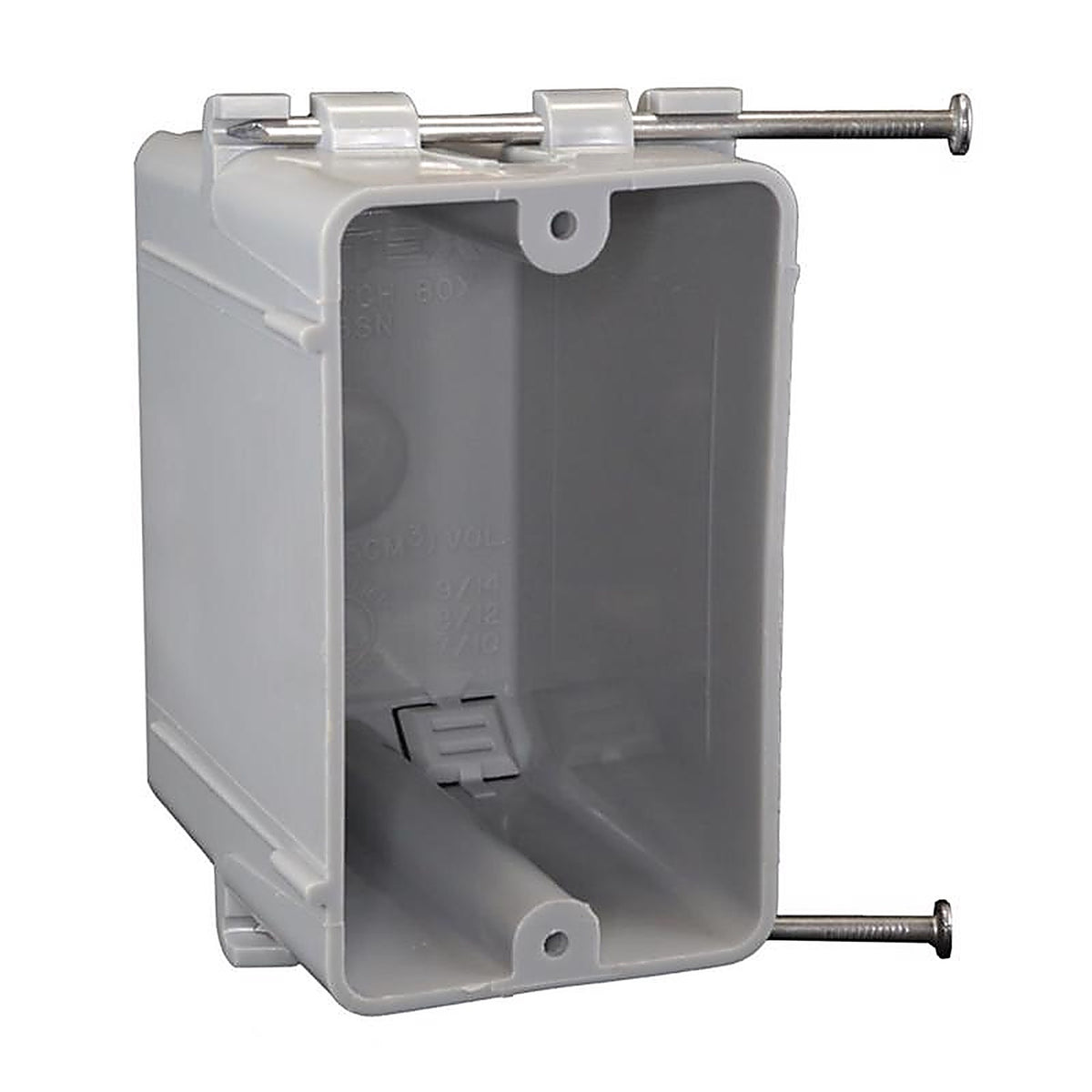Cantex - EZ20SNW - Ez Box New Work 20.3 CU in Rectangle PVC 1 Gang Switch Box Gray