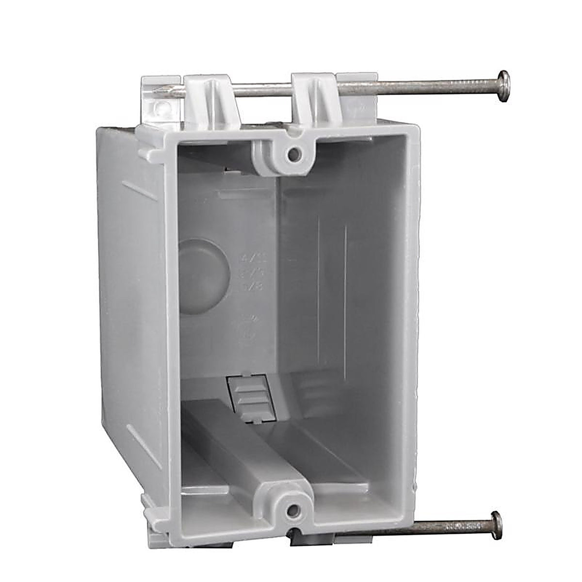 Cantex - EZ22SN-HW - Ez Box New Work 22 CU in Rectangle PVC 1 Gang Switch Box Gray