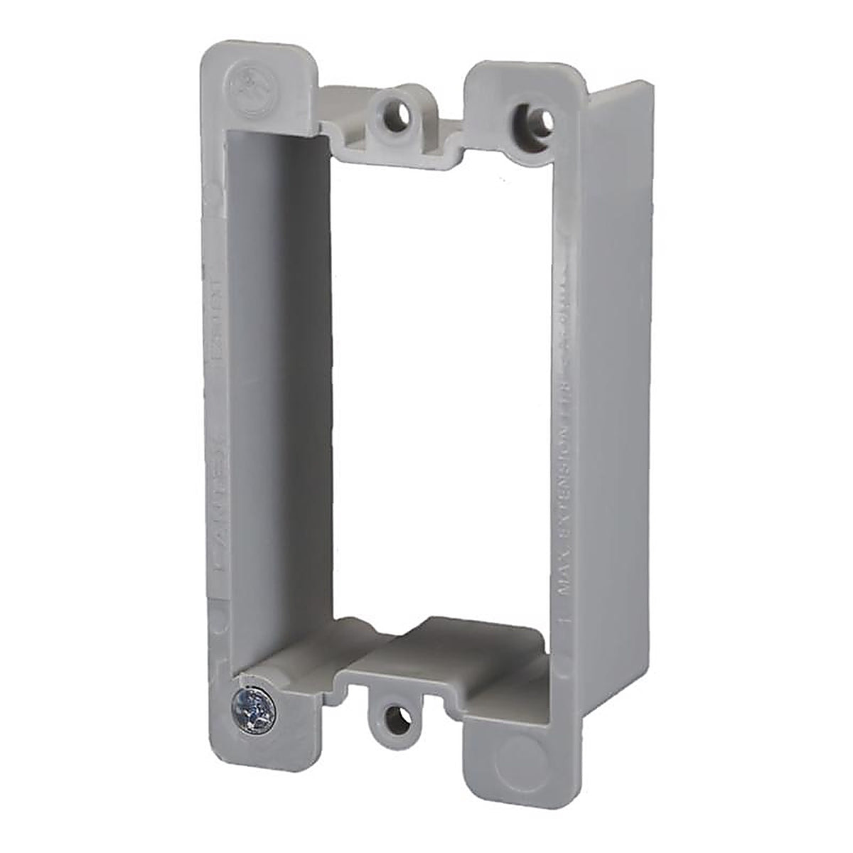 Cantex - EZSO-EXT - Ez Box Old Work Rectangle PVC 1 Gang Box Extenders Gray
