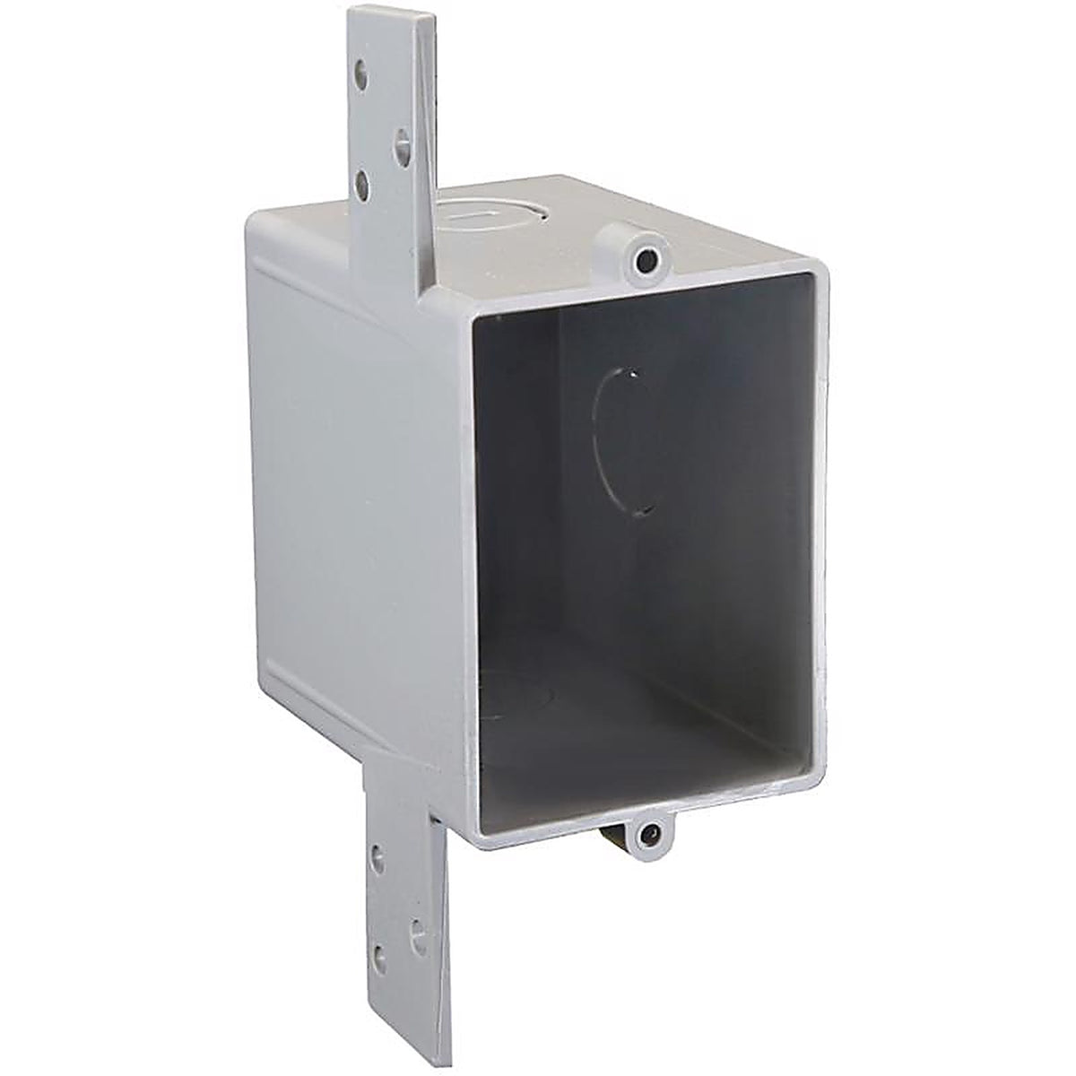Cantex - EN16SB - Ez Box New Work 16 CU in Rectangle PVC 1 Gang Outlet Box Gray