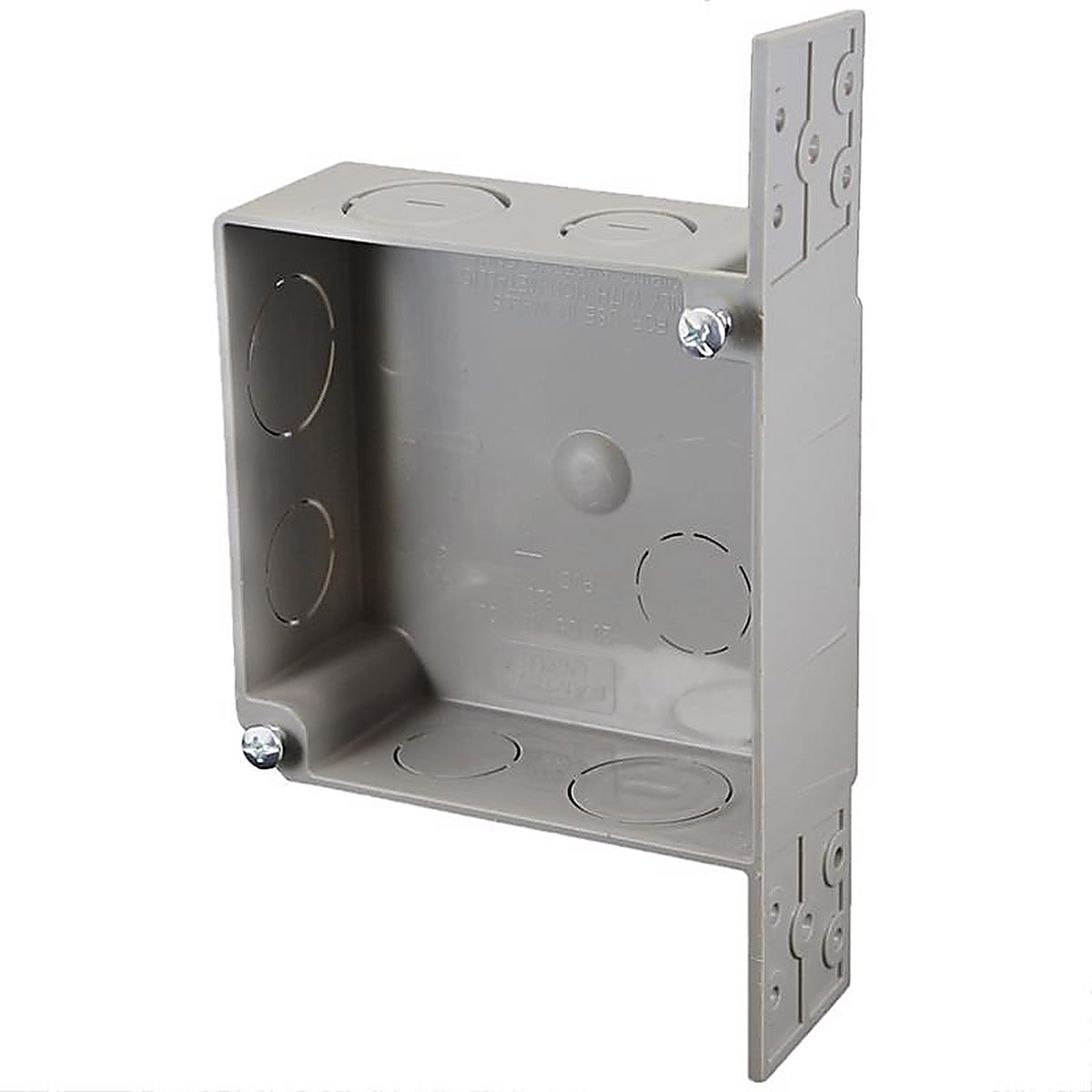 Cantex - EN20DB - Ez Box New Work 20 CU in Square PVC Outlet Box Gray