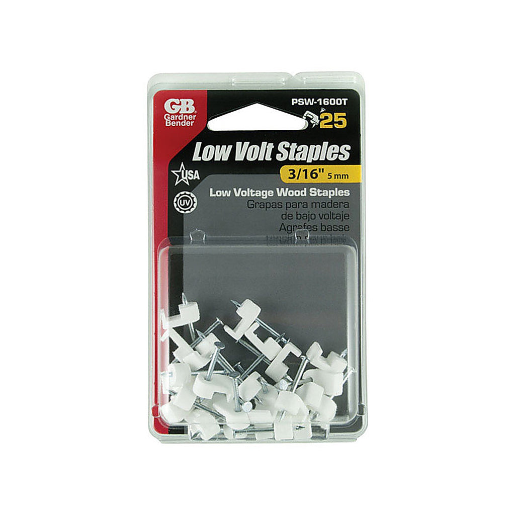 Gardner Bender PSW-1600T 3/16 in. W Plastic Insulated Wire Staple 25/Pack