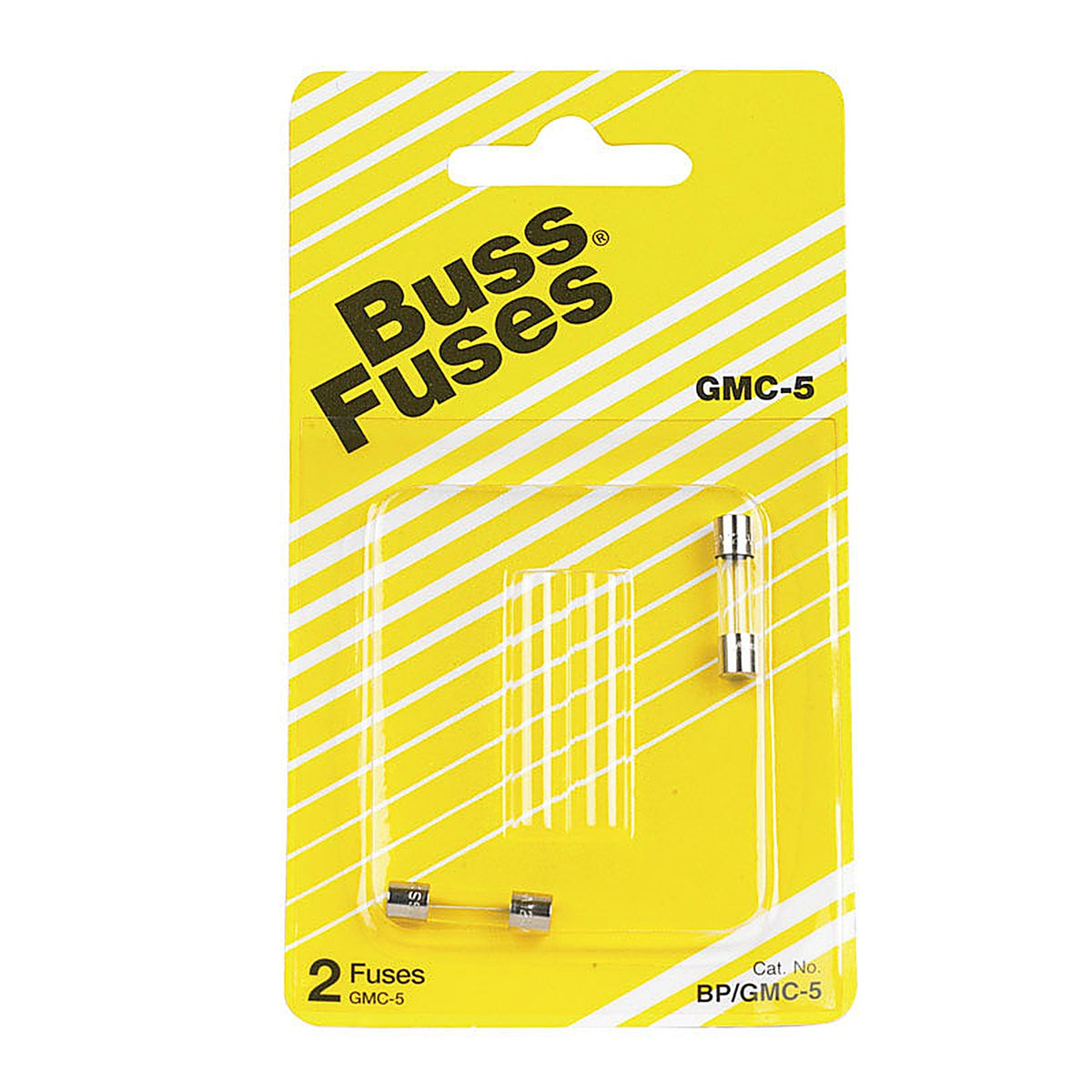 Bussmann BP/GMC-5 5 amps Time Delay Glass Fuse 2/Pack