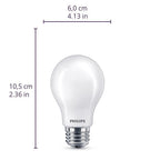 Philips - 576116 - Ultra Definition A19 E26 (Medium) LED Bulb Soft White 60 Watt Equivalence 4 Pack