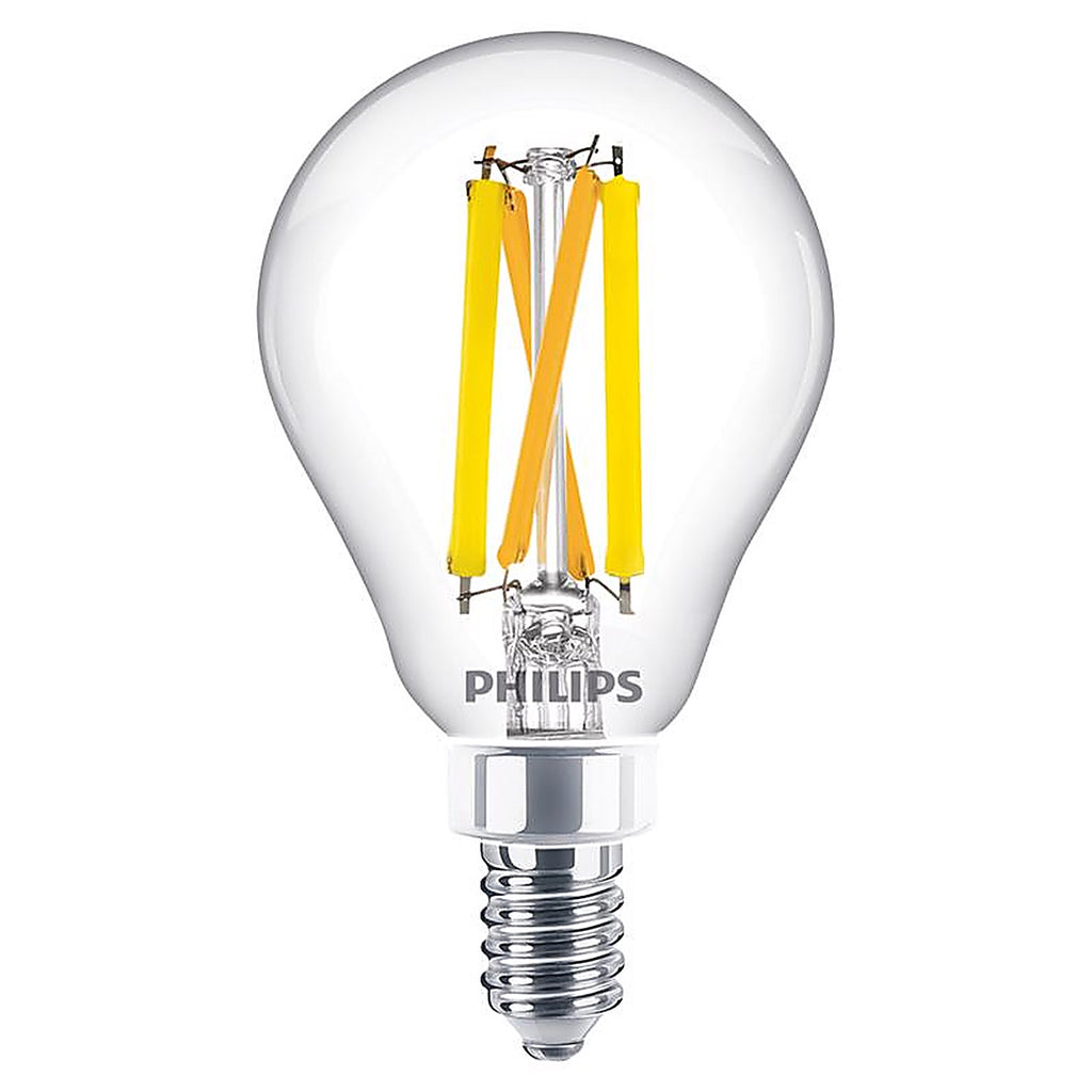 Philips - 564450 - Ultra Definition A15 E12 (Candelabra) LED Bulb Soft White 40 Watt Equivalence 2 Pack
