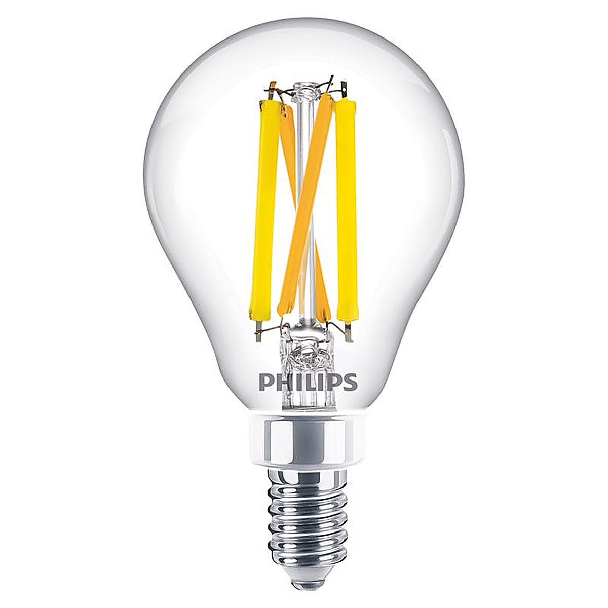 Philips - 564450 - Ultra Definition A15 E12 (Candelabra) LED Bulb Soft White 40 Watt Equivalence 2 Pack