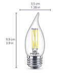 Philips - 566695 - Ba11 E26 (Medium) LED Bulb Soft White 60 Watt Equivalence 3 Pack