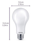 Philips - 576363 - A21 E26 (Medium) LED Bulb Soft White 100 Watt Equivalence 1 Pack