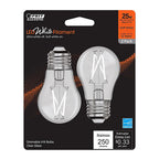 Feit - BPA1525927WFIL2 - White A15 E26 (Medium) Filament LED Bulb Soft White 25 Watt Equivalence 2 Pack