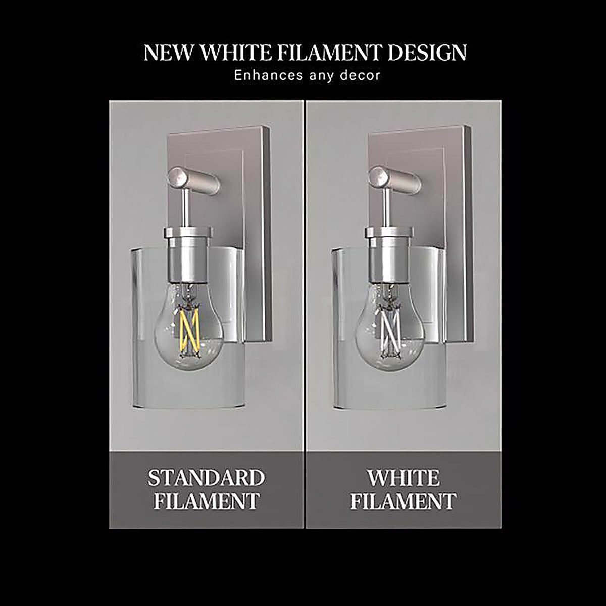 Feit - BPA1560927WFIL2 - White A15 E26 (Medium) Filament LED Bulb Soft White 60 Watt Equivalence 2 Pack