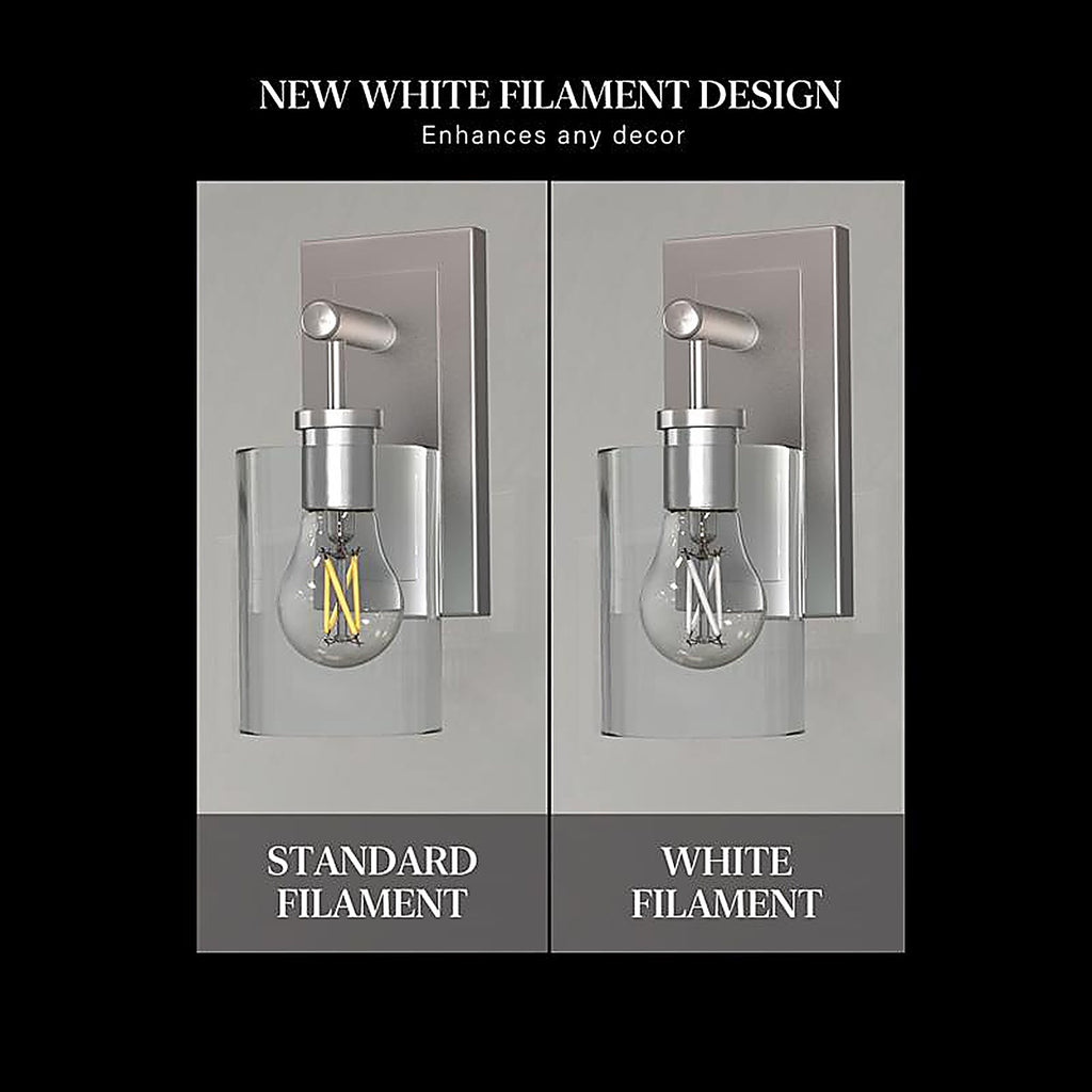 Feit - BPA1575950WFIL2 - White A15 E26 (Medium) Filament LED Bulb Daylight 75 Watt Equivalence 2 Pack