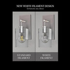 Feit - BPA1575C950WFL2 - White A15 E12 (Candelabra) Filament LED Bulb Daylight 75 Watt Equivalence 2 Pack