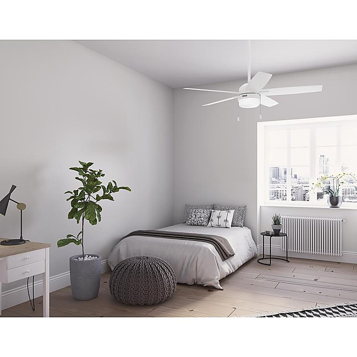Hunter - 52487 - Anisten 52 In. White LED Indoor Ceiling Fan