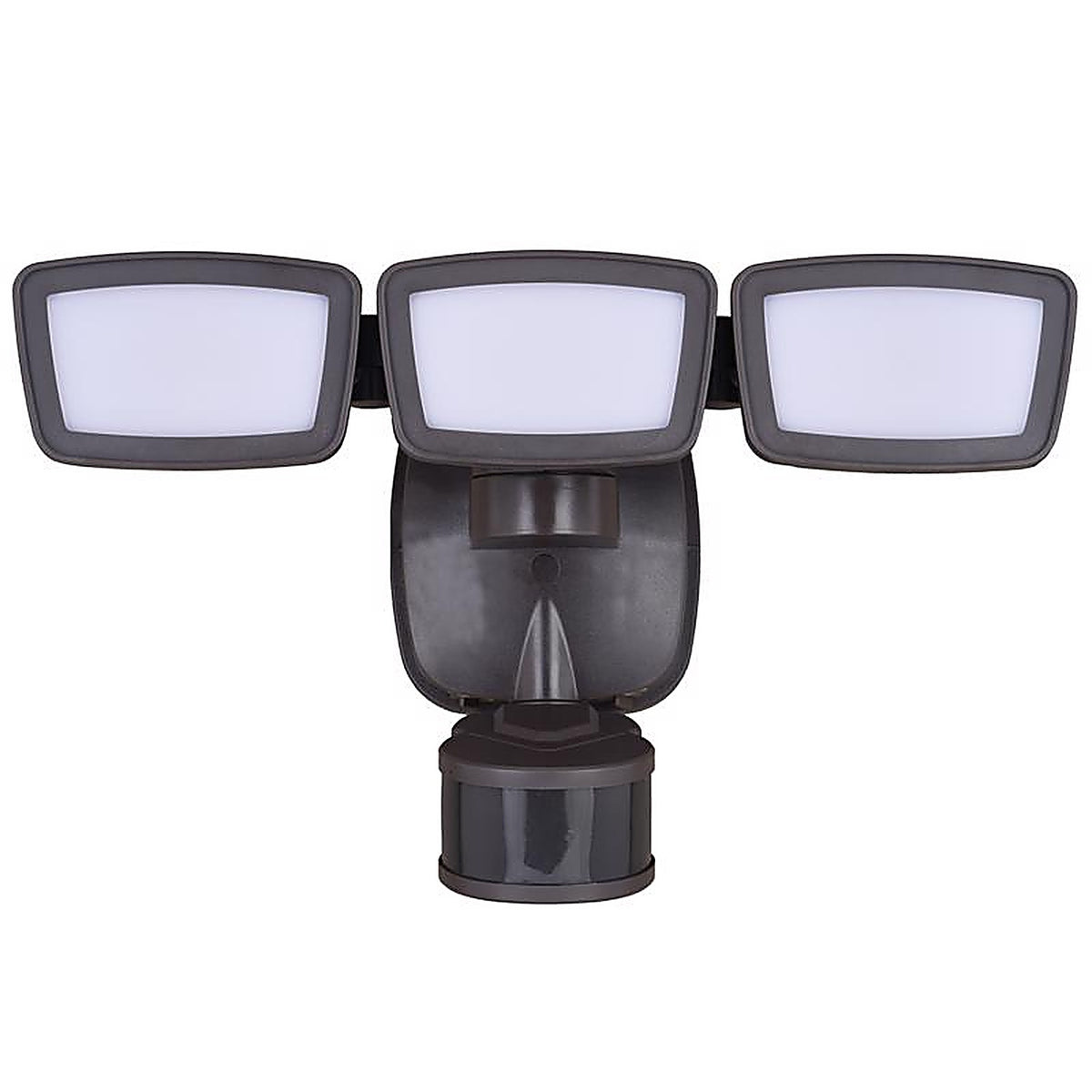 Dualux - T0703 - Motion-Sensing Hardwired LED Bronze Security Floodlight