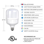 Feit - T10040005KLEDHD - T100 E26 (Medium) LED Bulb Daylight 300 Watt Equivalence 1 Pack
