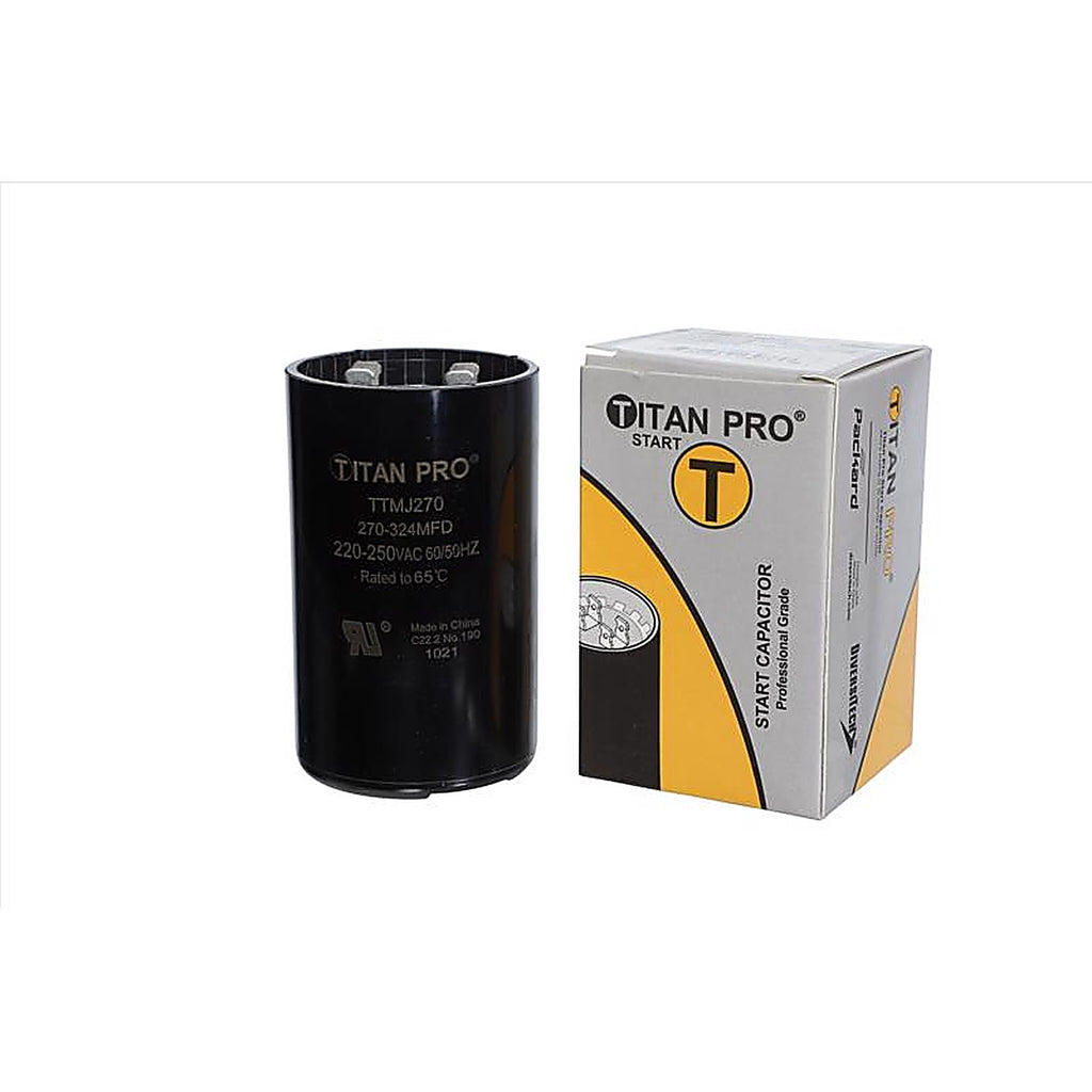 Titan Pro - TTMJ270 - 270-324 MFD 250 V Round Start Capacitor