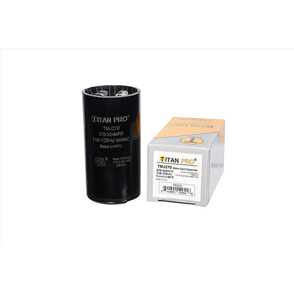 Titan Pro - TMJ270 - 270-324 MFD 125 V Round Start Capacitor