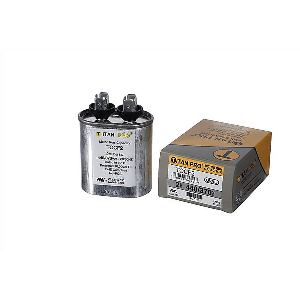 Titan Pro - TOCF2 - 2 MFD 440 V Oval Run Capacitor
