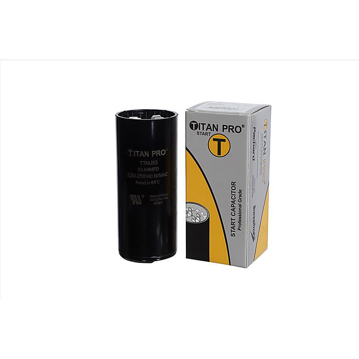 Titan Pro - TTMJ53 - 53-64 MFD 250 V Round Start Capacitor