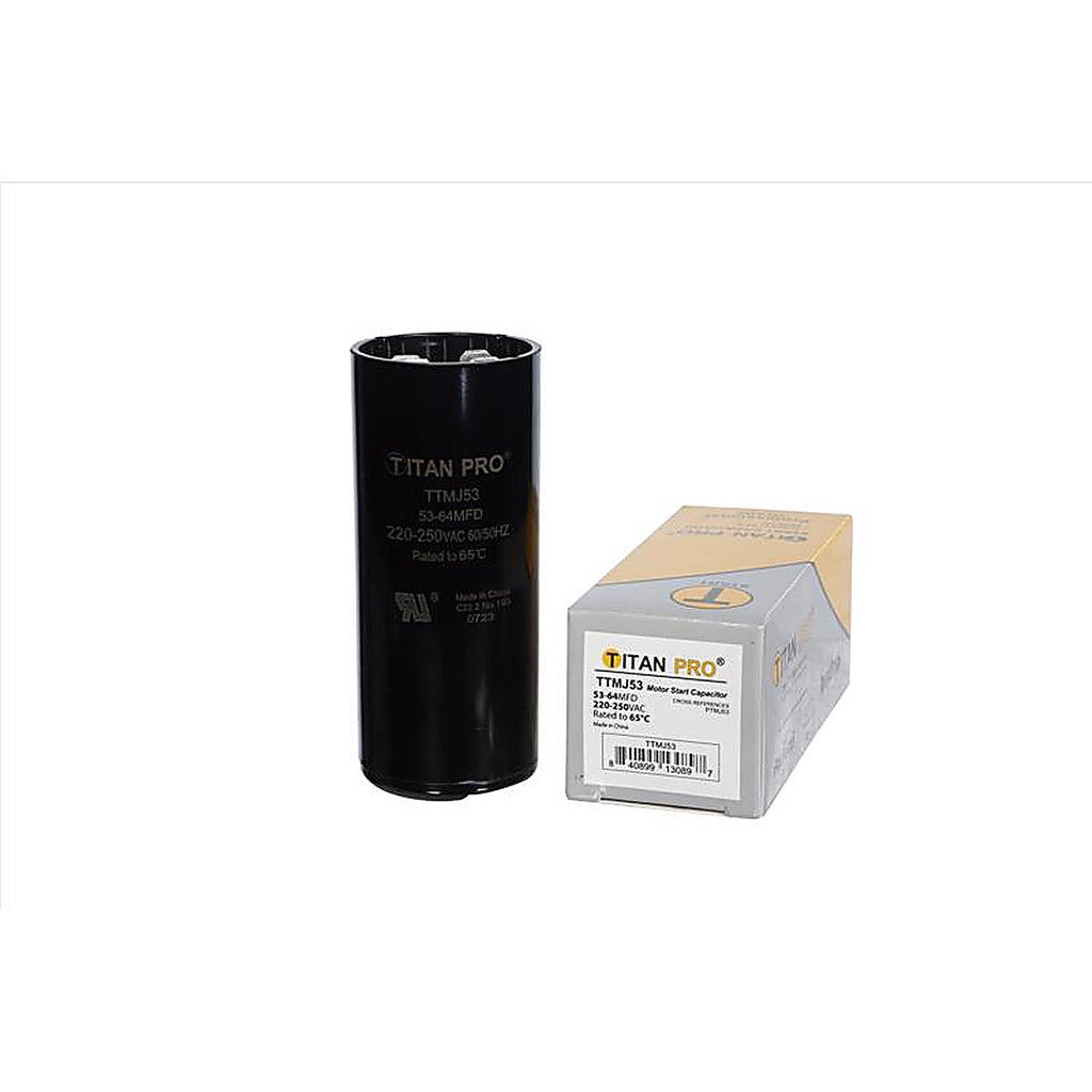 Titan Pro - TTMJ53 - 53-64 MFD 250 V Round Start Capacitor
