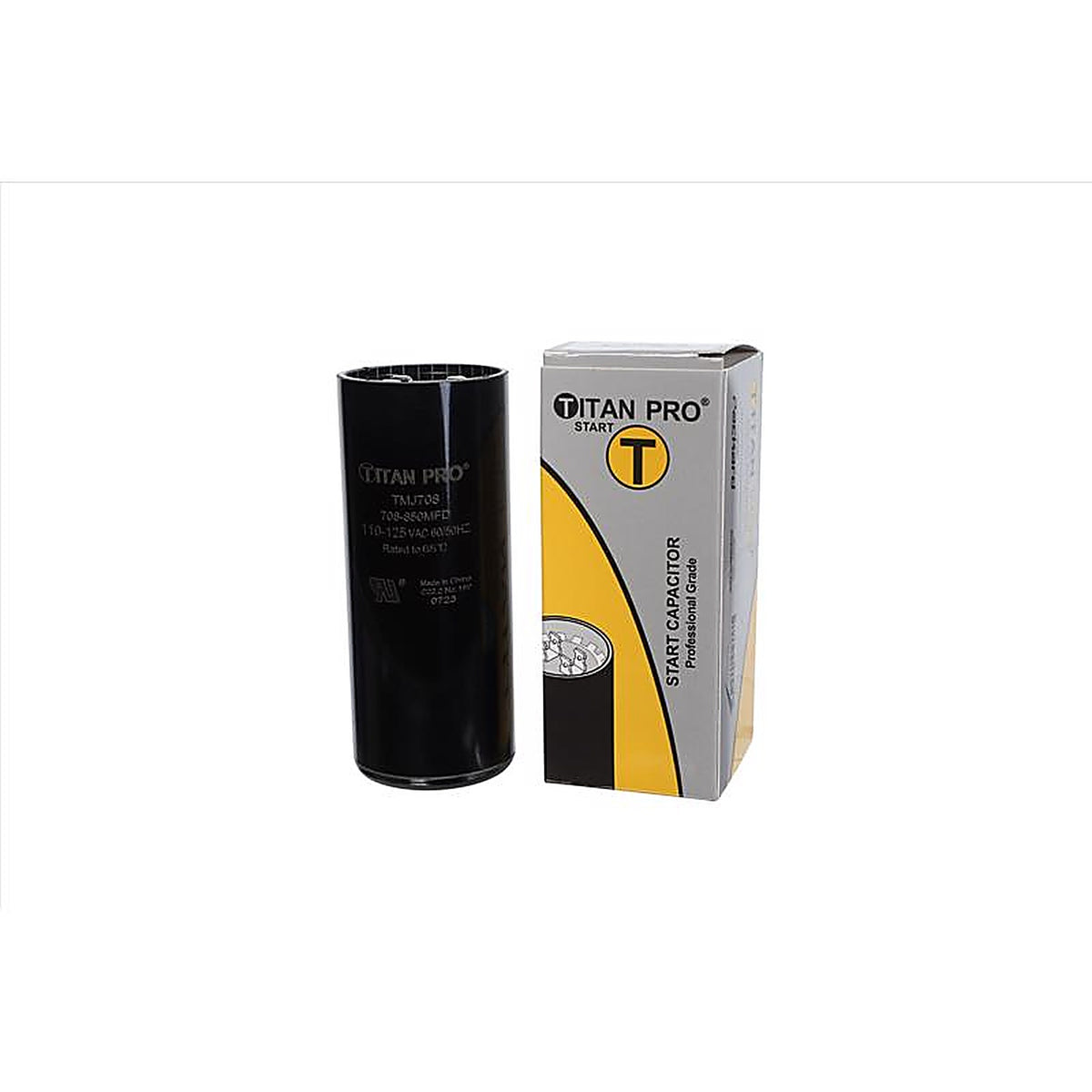 Titan Pro - TMJ708 - 708-850 MFD 125 V Round Start Capacitor