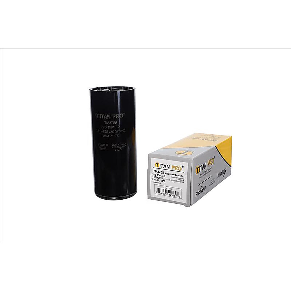 Titan Pro - TMJ708 - 708-850 MFD 125 V Round Start Capacitor