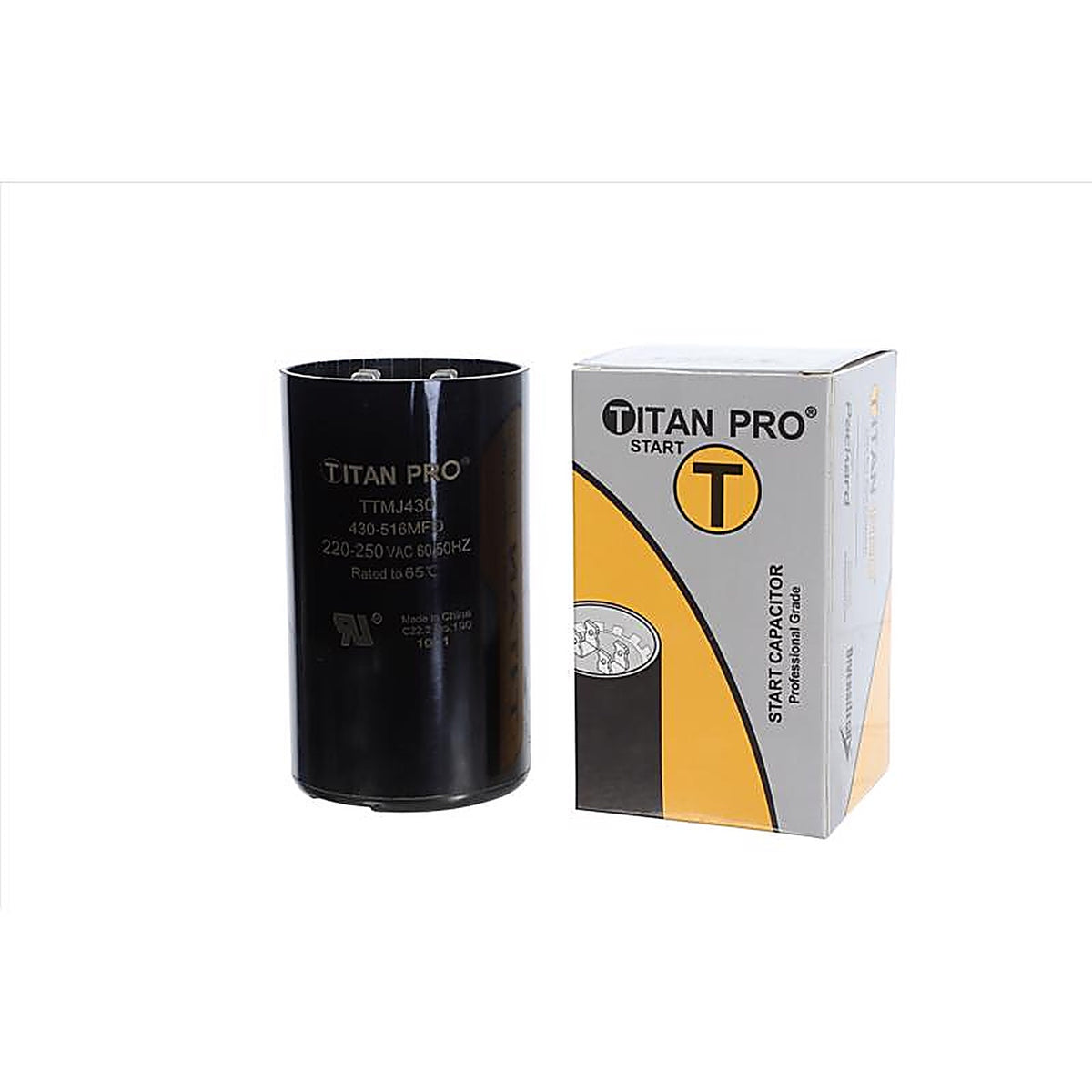 Titan Pro - TTMJ430 - 430-516 MFD 250 V Round Start Capacitor