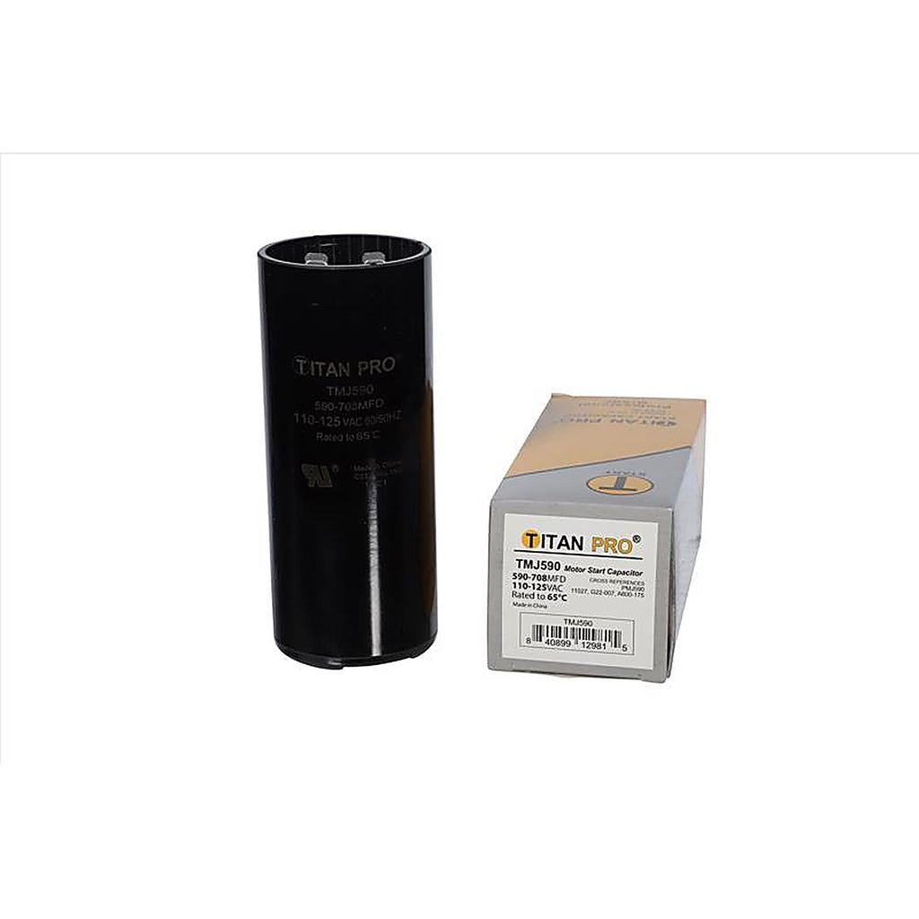 Titan Pro - TMJ590 - 590-708 MFD 125 V Round Start Capacitor
