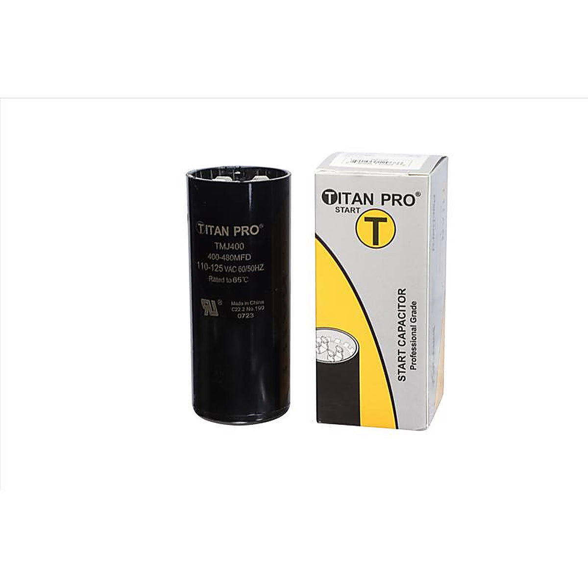 Titan Pro - TMJ400 - 400-480 MFD 125 V Round Start Capacitor