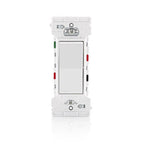 Leviton - E5603-0SW - Lever Edge 15 Amps 3-Way Rocker Switch White 1 Pack