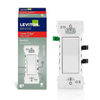 Leviton - E5601-0SW - Lever Edge 15 Amps Single Pole Rocker Rocker Switch White 1 Pack