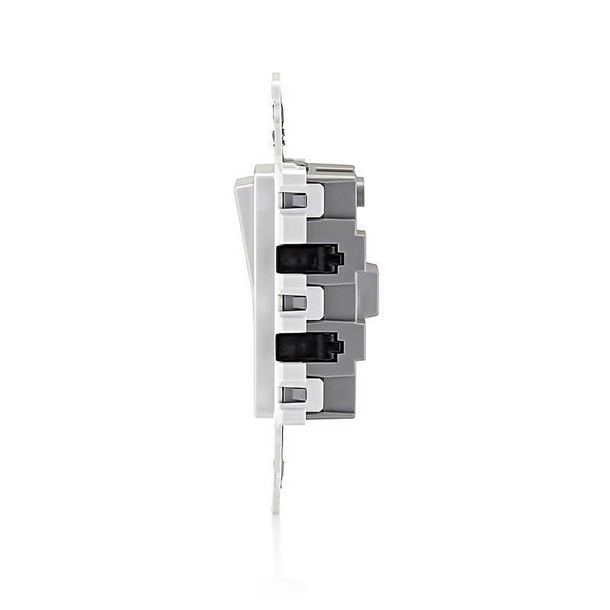 Leviton - E5601-0SW - Lever Edge 15 Amps Single Pole Rocker Rocker Switch White 1 Pack