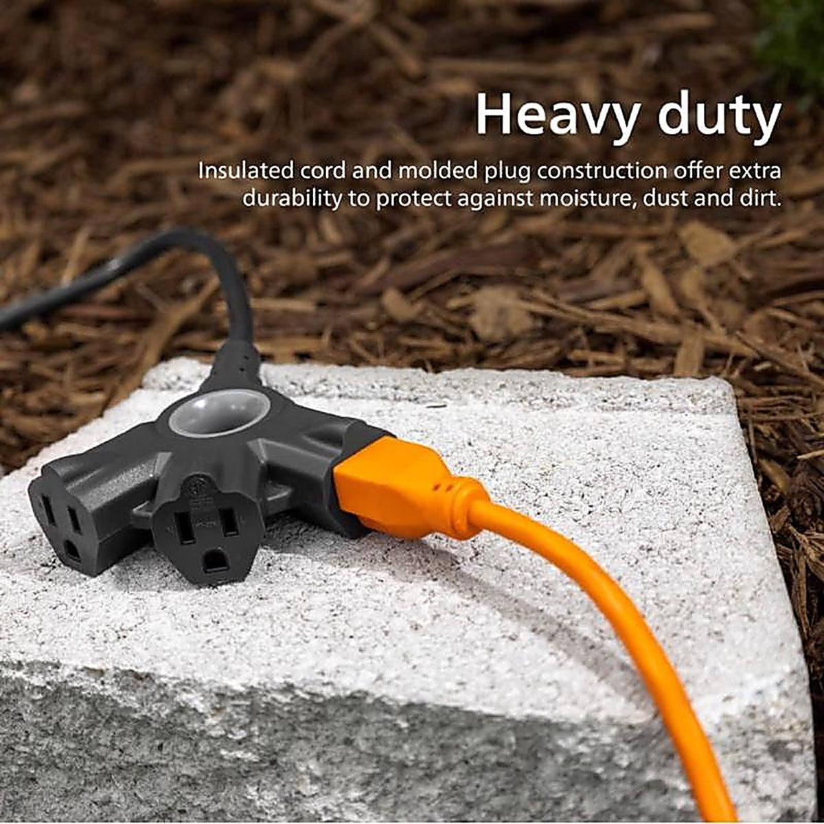 Jasco - SPC3153ZB/37-T2 - Philips Indoor or Outdoor 15 Ft. L Black Extension Cord 16/3