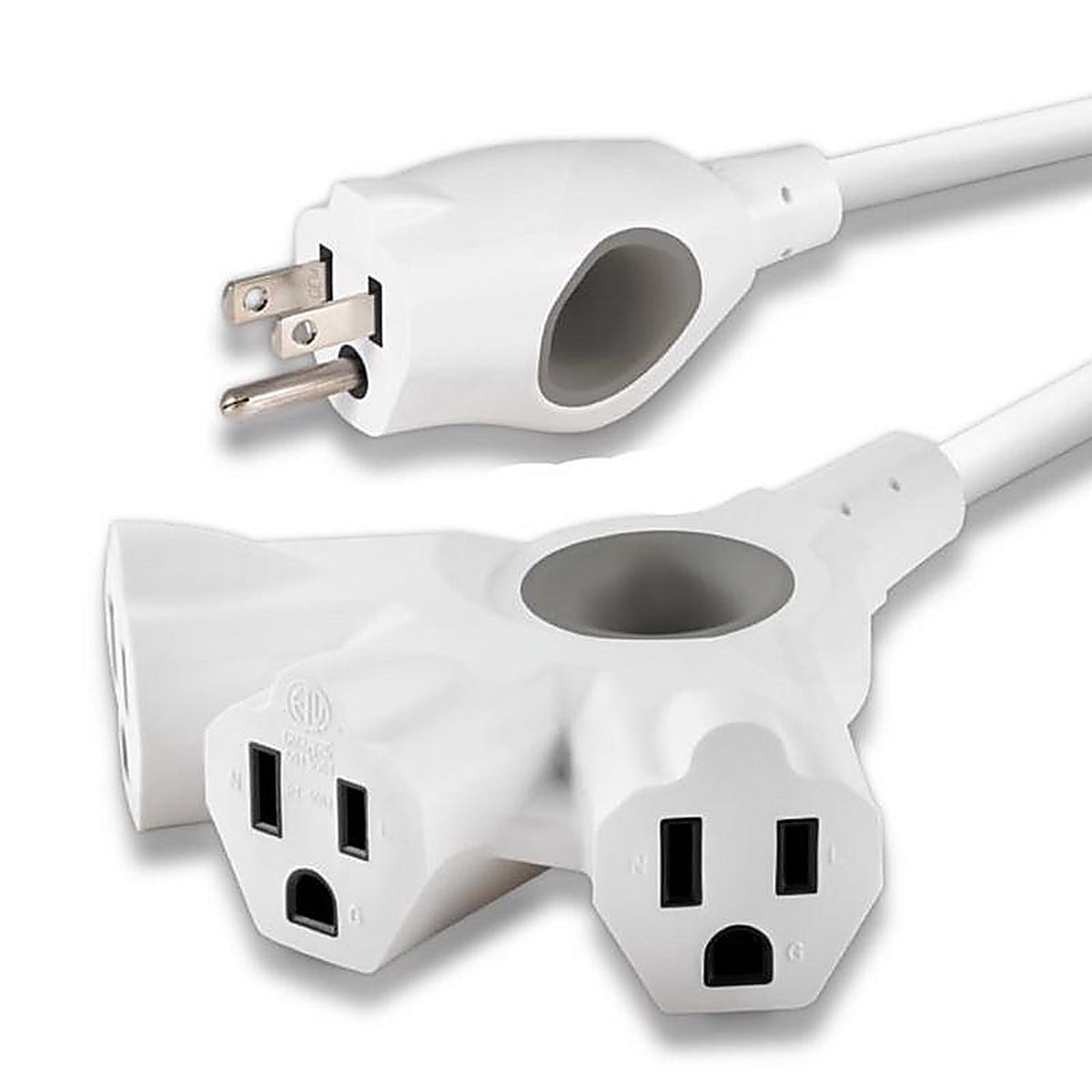 Jasco - SPC3153ZW/37-T2 - Philips Indoor or Outdoor 15 Ft. L White Extension Cord 16/3