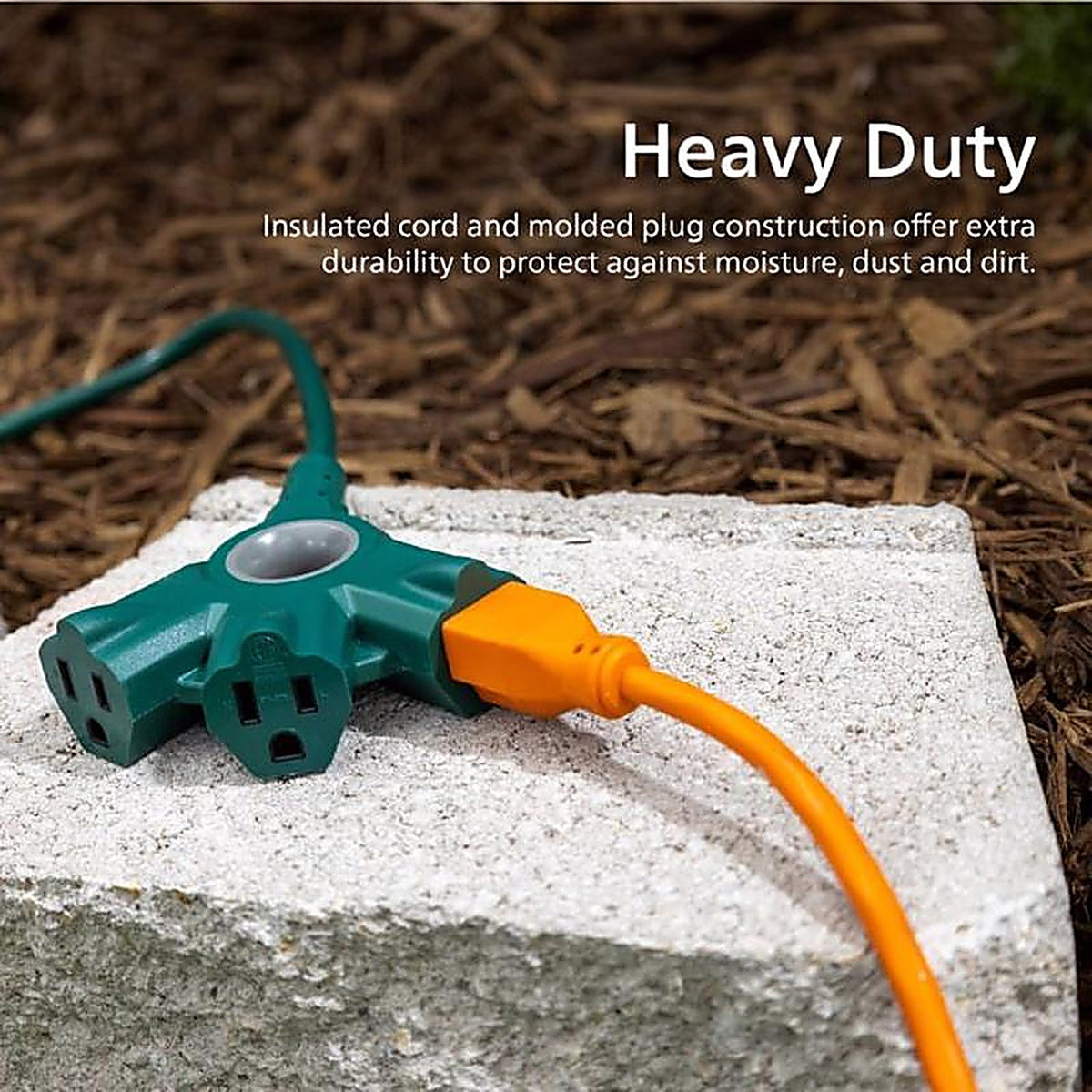 Jasco - SPC6253ZG/37-T1 - Philips Indoor or Outdoor 25 Ft. L Green Extension Cord 16/3