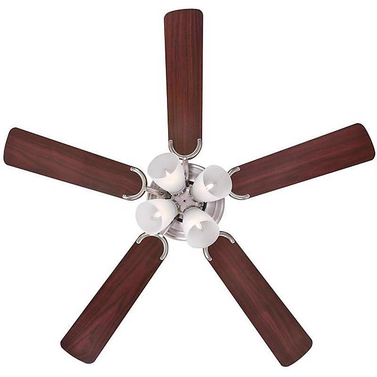 Westinghouse - 7311400 - Contempra Iv 52 In. Brushed Nickel Brown LED Indoor Ceiling Fan