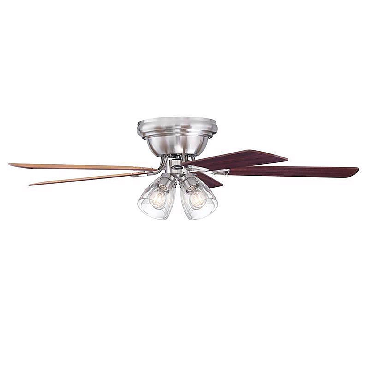 Westinghouse - 7311400 - Contempra Iv 52 In. Brushed Nickel Brown LED Indoor Ceiling Fan