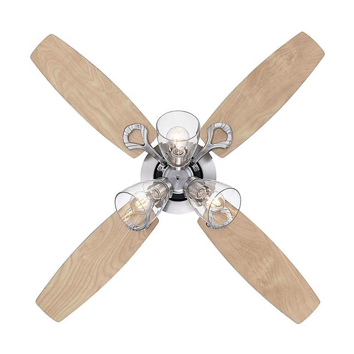 Westinghouse - 7311800 - Crusader 42 In. Brushed Nickel White LED Indoor Ceiling Fan