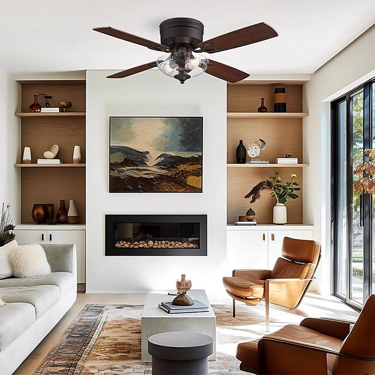 Westinghouse - 7311200 - Hadley 42 In. Oil Rubbed Bronze Brown LED Indoor Ceiling Fan