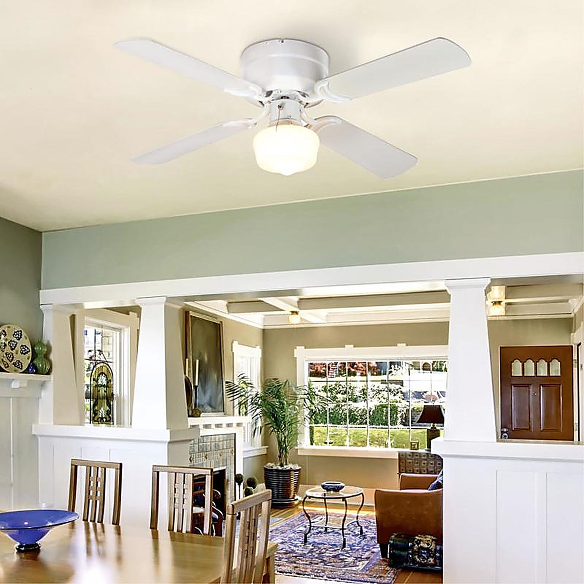 Westinghouse - 7312400 - 42 In. White LED Indoor Ceiling Fan