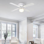 Westinghouse - 7312400 - 42 In. White LED Indoor Ceiling Fan