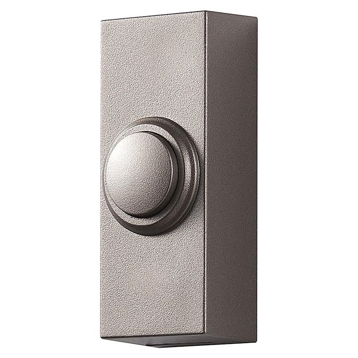 Heath Zenith - 18000219 - Satin Nickel Silver Plastic Wireless Pushbutton Doorbell