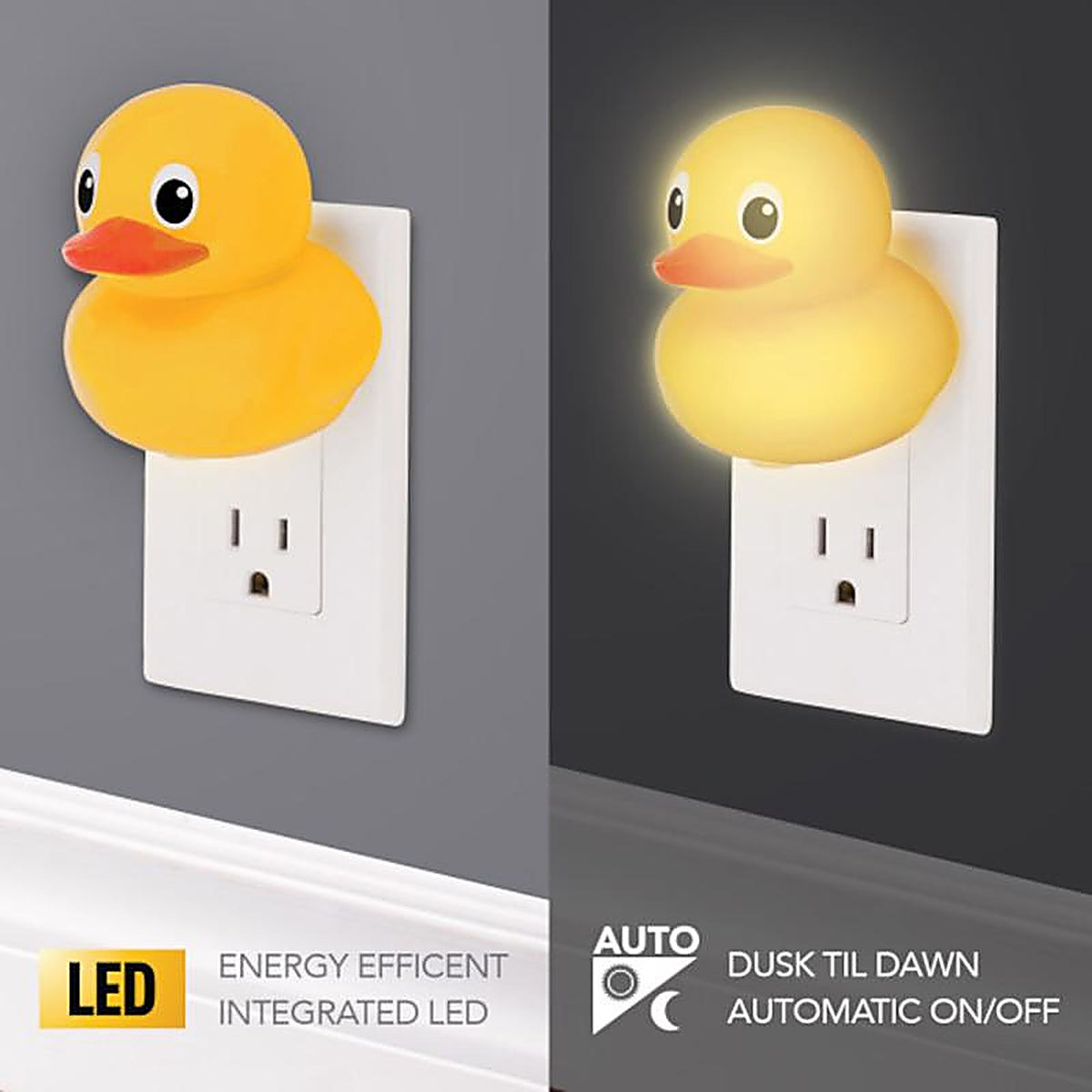 Globe Electric - 89973 - Automatic Plug-In Duck LED Night Light