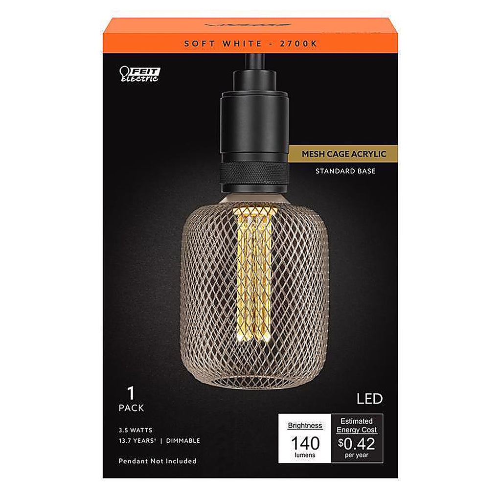 Feit - CGAYCMG927CAHDR - Decorative E26 (Medium) Filament LED Bulb Soft White 60 Watt Equivalence 1 Pack